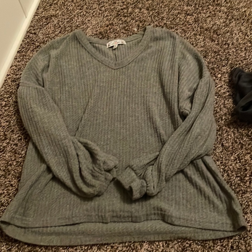 super cute grey sweater